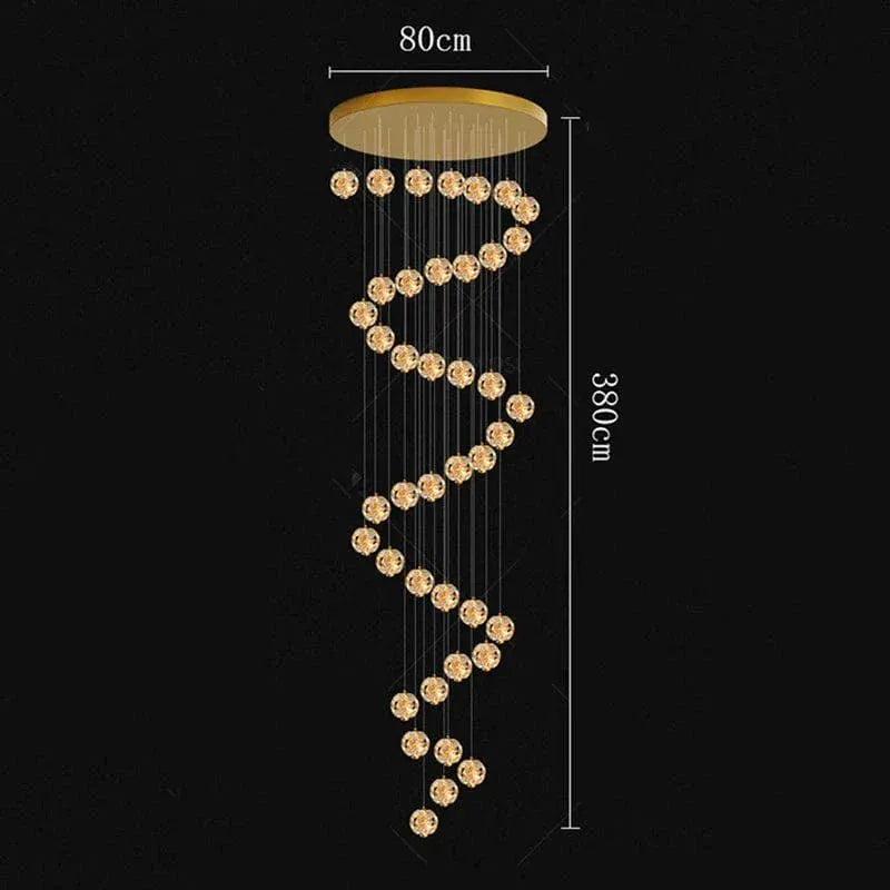 BE SHINE Suspension plafond haut cristal stars 40 TÊTES / DIMMABLE AVEC TÉLÉCOMMANDE