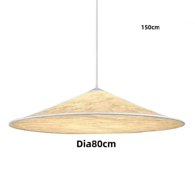 Eclairage suspension Suspension chapeau blanc 80CM / LUMIÈRE FROIDE