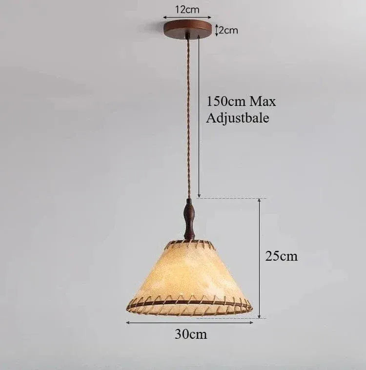 Eclairage suspension Suspension tissu style ancien C 30x25 CM