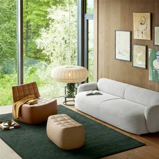 Eclairage suspension Suspension en tissu au design Japandi