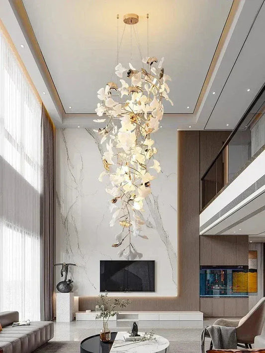 Eclairage suspension Suspension fleur plafond haut