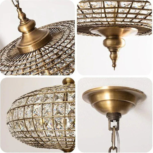 Eclairage suspension Suspension orientale en cristal