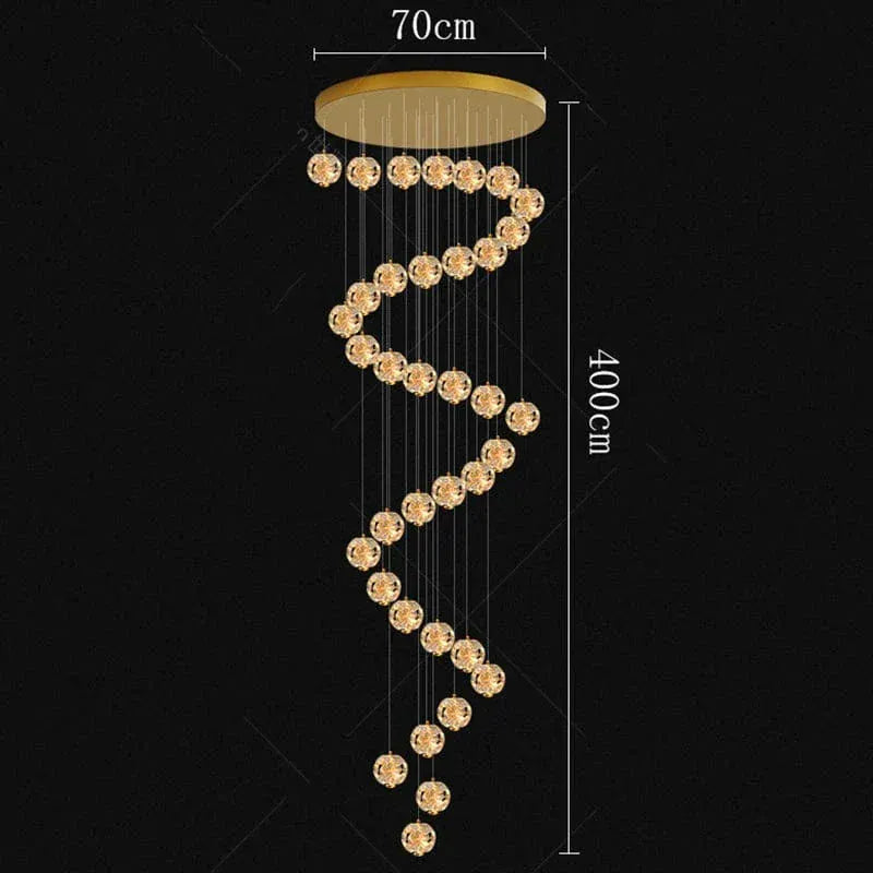 BE SHINE Suspension plafond haut cristal stars 35 TÊTES / DIMMABLE AVEC TÉLÉCOMMANDE