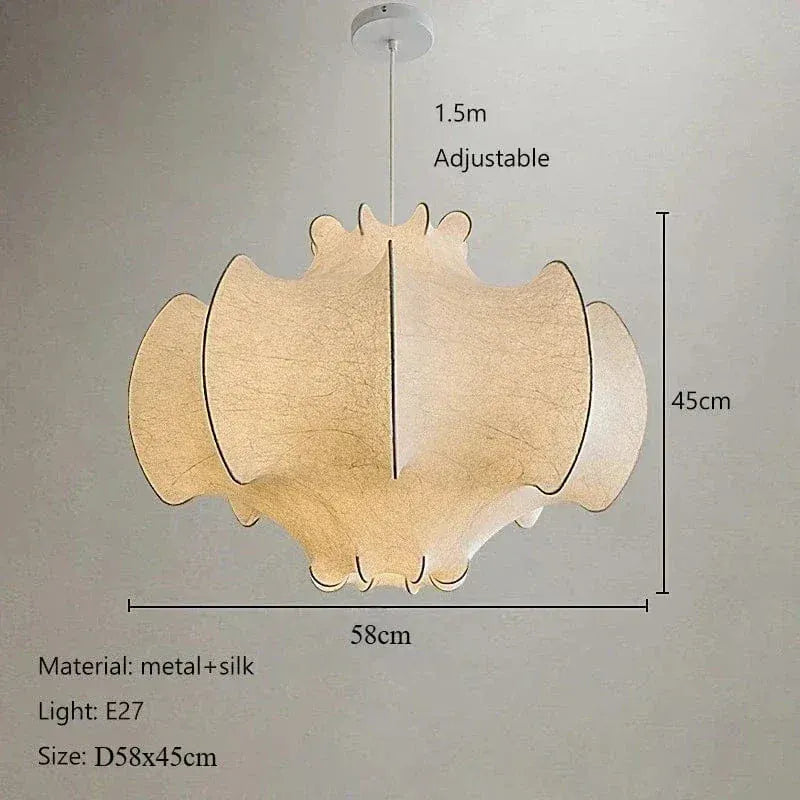 BE SHINE Suspension en tissu chauve souris 58CM / LUMIÈRE FROIDE