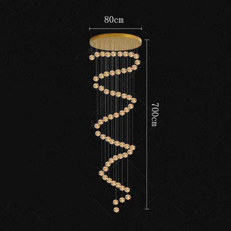 BE SHINE Suspension plafond haut cristal stars 60 TÊTES / DIMMABLE AVEC TÉLÉCOMMANDE