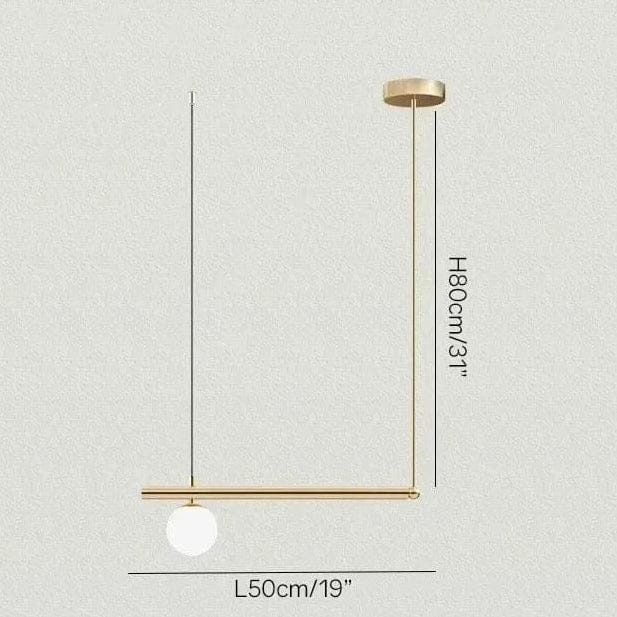 BE SHINE Suspension doré design géométrique OR 1 TÊTES / LUMIÈRE CHAUDE