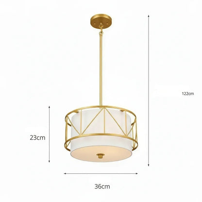 BE SHINE Suspension luminaire chic OR - 35CM / LUMIÈRE NEUTRE