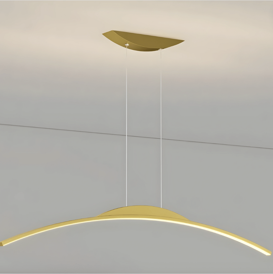 BE SHINE Suspension moderne design Arc LED OR / 80 CM / TRICOLORE