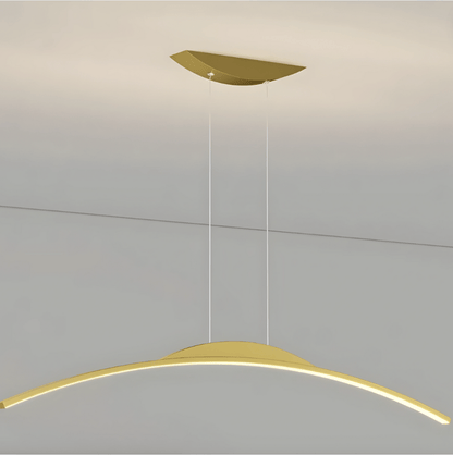 BE SHINE Suspension moderne design Arc LED OR / 80 CM / TRICOLORE