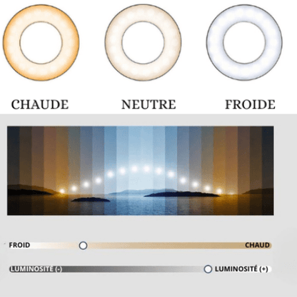 BE SHINE Suspension barre LED en bois