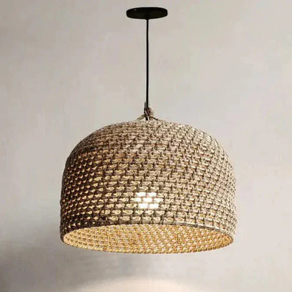 BE SHINE Suspension bohème chic en corde tressée