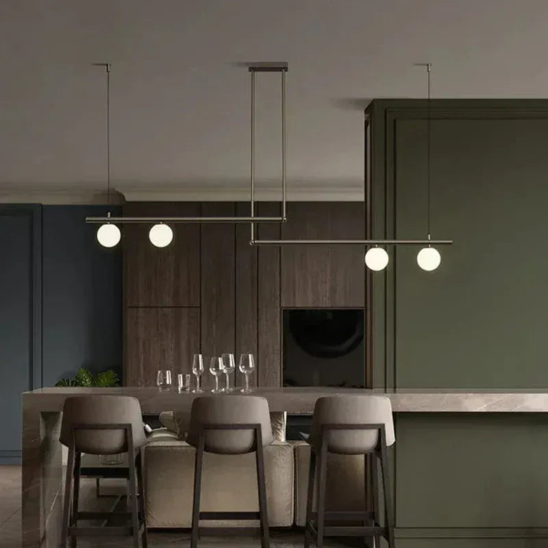 BE SHINE Suspension doré design géométrique