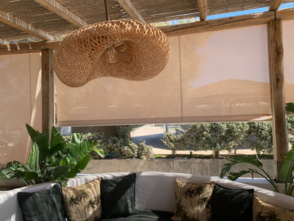 BE SHINE Suspension en bambou tressé ondulée