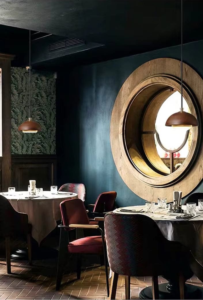 BE SHINE Suspension en bois orné de laiton