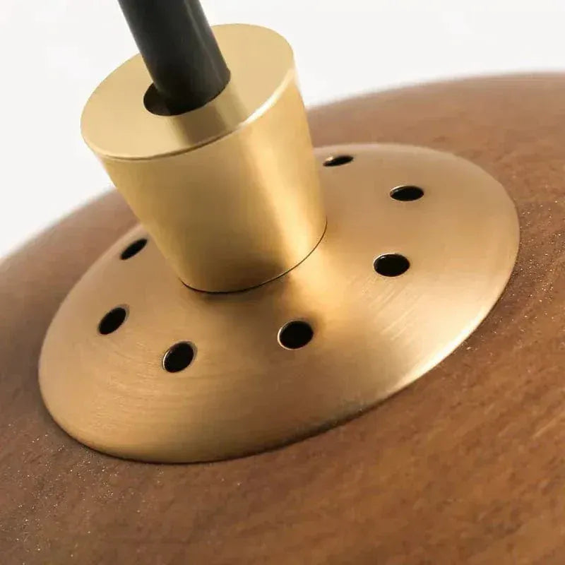 BE SHINE Suspension en bois orné de laiton