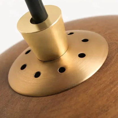 BE SHINE Suspension en bois orné de laiton