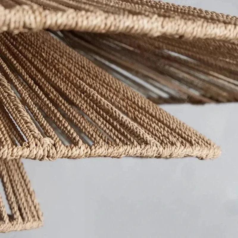 BE SHINE Suspension en osier style japonais