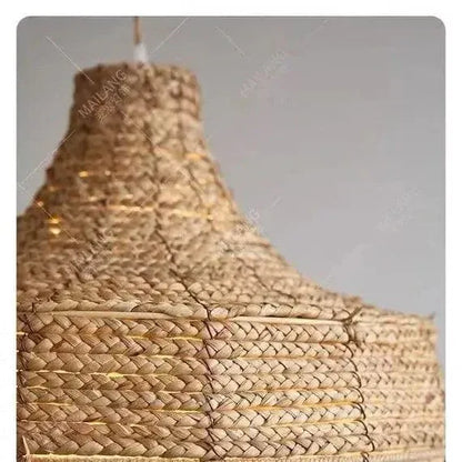 BE SHINE Suspension en paille style bohème