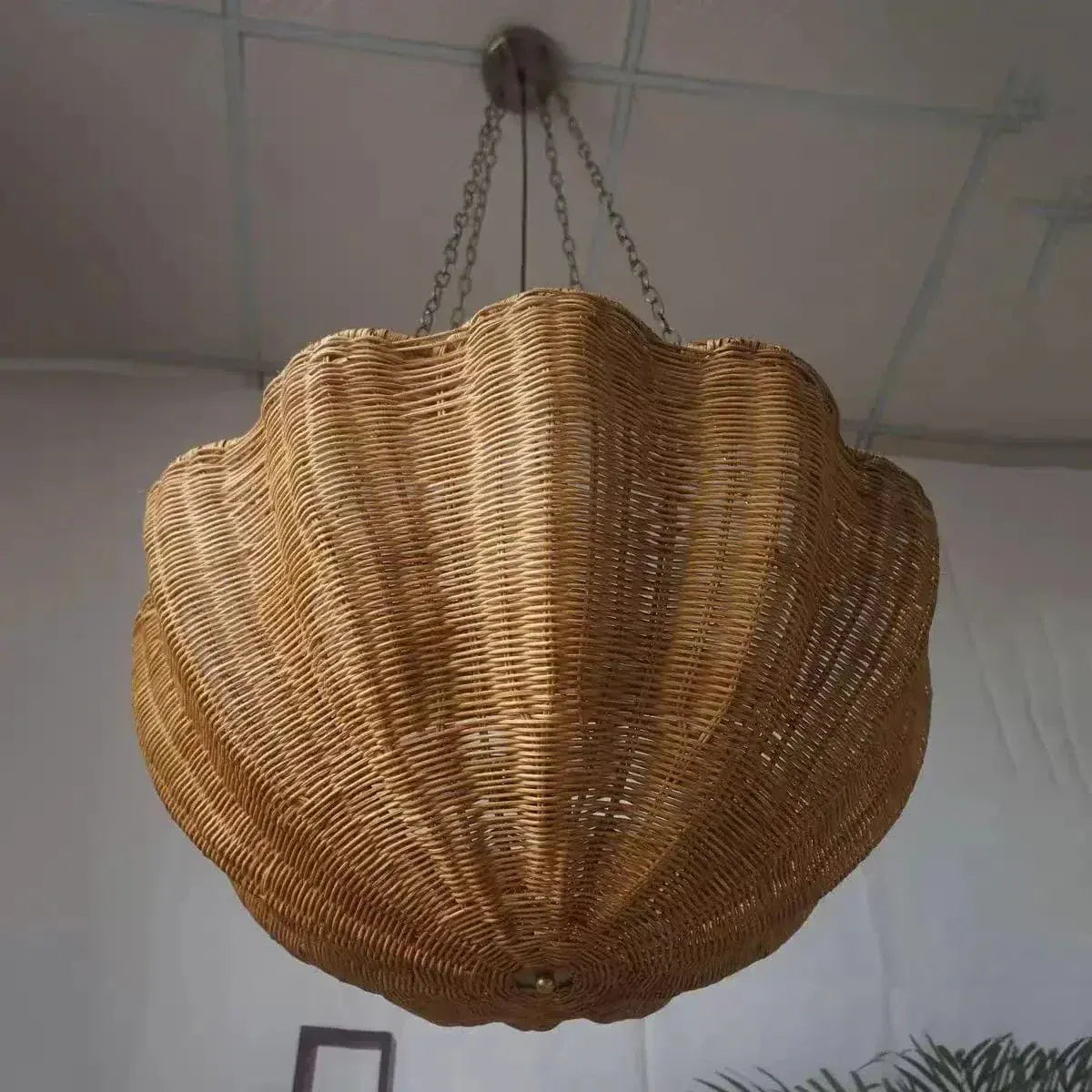 BE SHINE Suspension en rotin parapluie