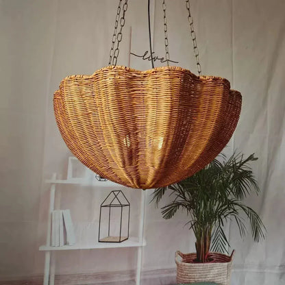 BE SHINE Suspension en rotin parapluie