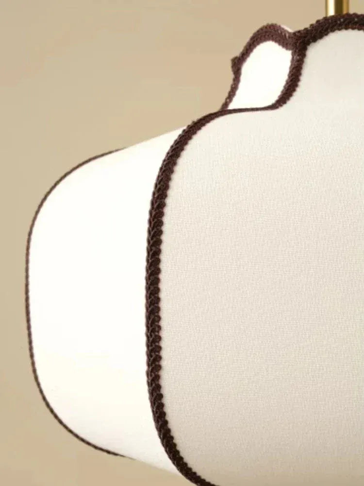 BE SHINE Suspension en tissu style ancien ornée de bois