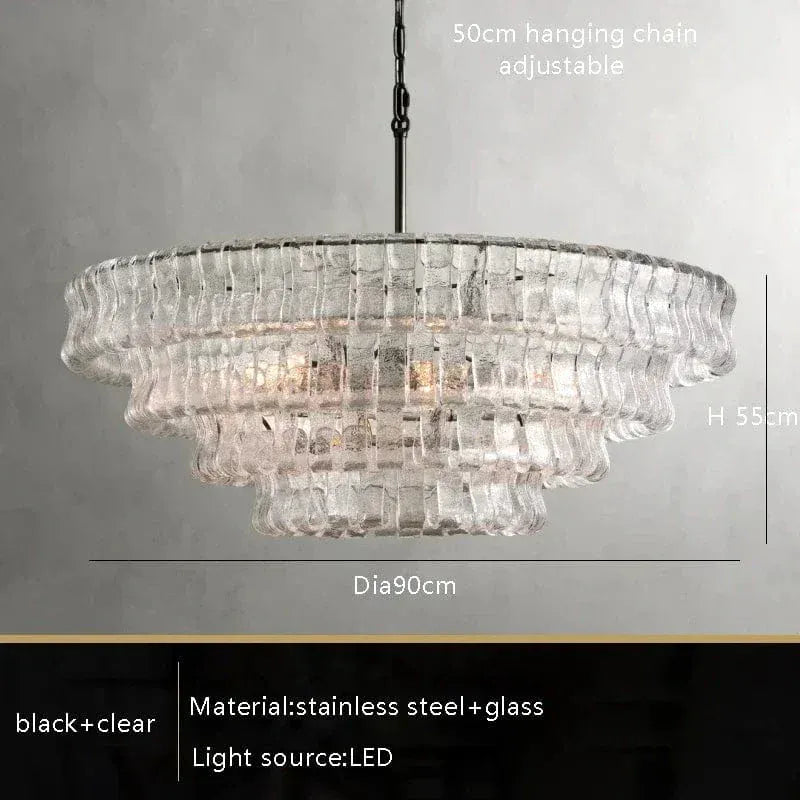 BE SHINE Suspension en verre art-déco