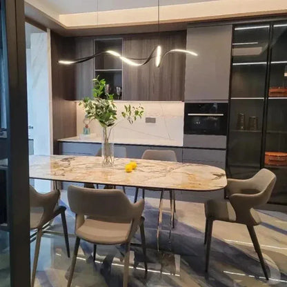 BE SHINE Suspension LED minimaliste design spirale