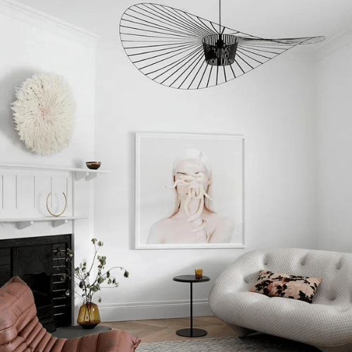 BE SHINE Suspension noire design minimaliste