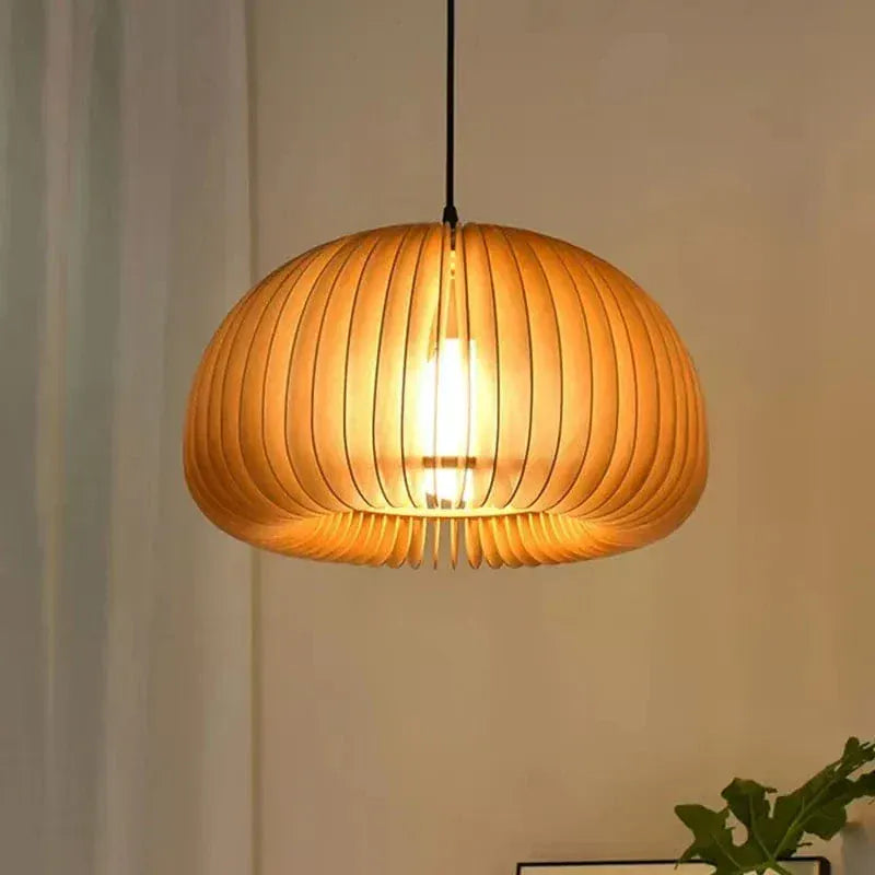 BE SHINE Suspension ronde en bois