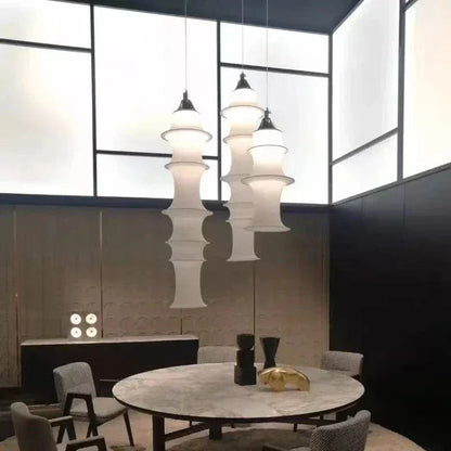 BE SHINE Suspension tube en tissu style Japandi