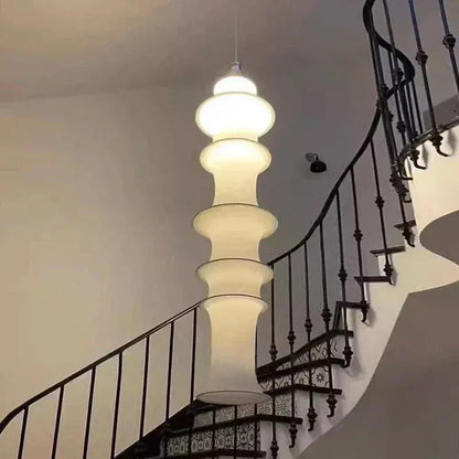 BE SHINE Suspension tube en tissu style Japandi