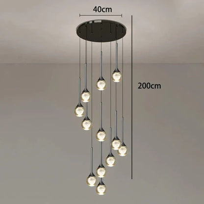 ECLAIRAGE SUSPENSION Suspension goutte pour haut plafond 12 / LUMIÈRE CHAUDE