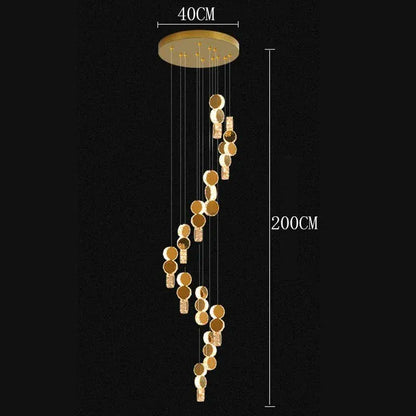 ECLAIRAGE SUSPENSION Suspension haut plafond disque doré 12 / LUMIÈRE FROIDE
