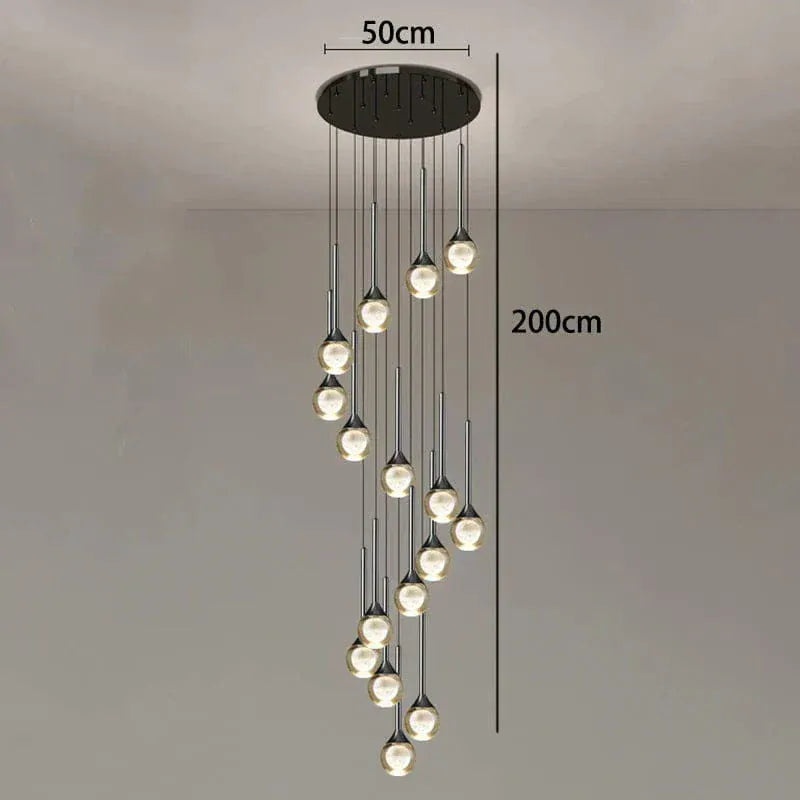 ECLAIRAGE SUSPENSION Suspension goutte pour haut plafond 16 / LUMIÈRE CHAUDE