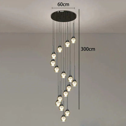 ECLAIRAGE SUSPENSION Suspension goutte pour haut plafond 20 / LUMIÈRE CHAUDE