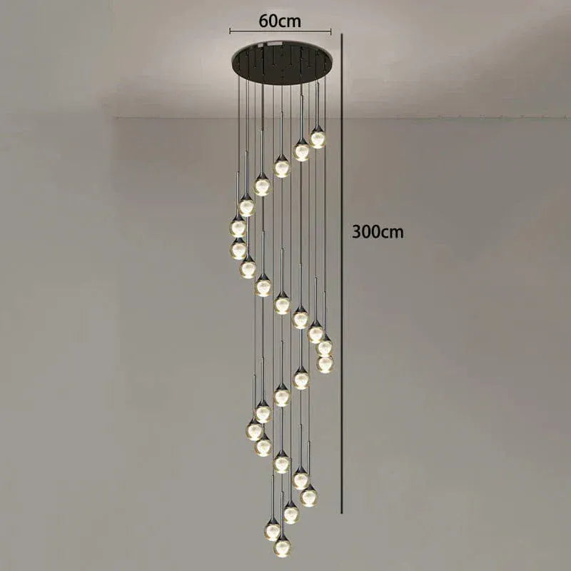 ECLAIRAGE SUSPENSION Suspension goutte pour haut plafond 25 / LUMIÈRE CHAUDE