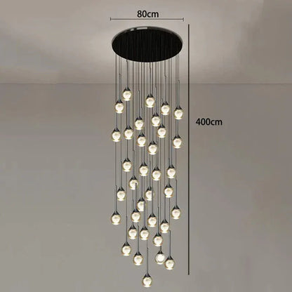 ECLAIRAGE SUSPENSION Suspension goutte pour haut plafond 35 / LUMIÈRE CHAUDE