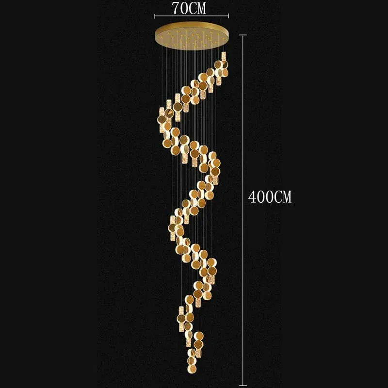 ECLAIRAGE SUSPENSION Suspension haut plafond disque doré 38 / LUMIÈRE FROIDE