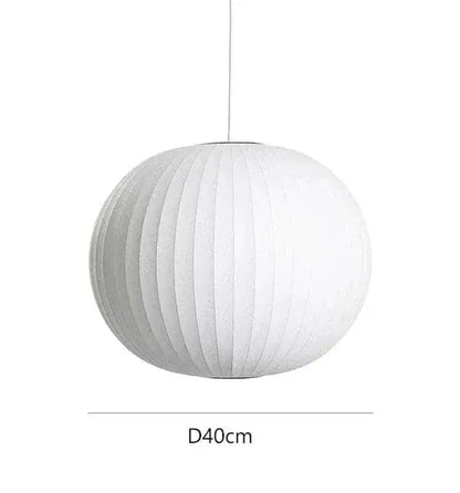 Eclairage suspension Suspension en soie 40 CM / LUMIÈRE NEUTRE