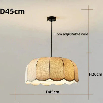 Eclairage suspension Suspension en tissu ambiance feutrée 45 CM / LUMIÈRE NEUTRE (4500K)
