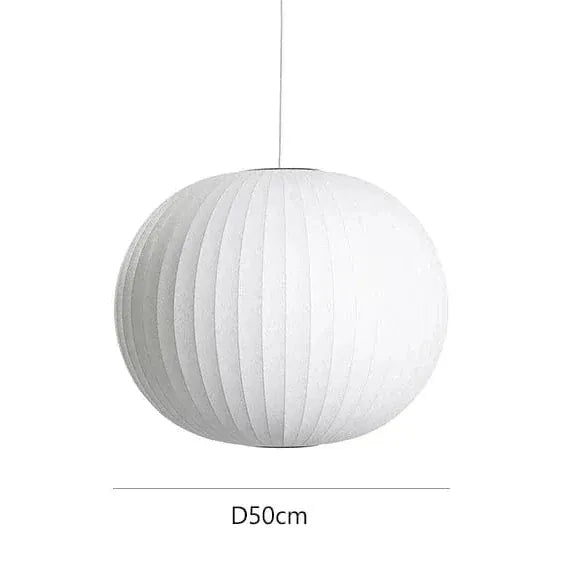 Eclairage suspension Suspension en soie 50 CM / LUMIÈRE NEUTRE
