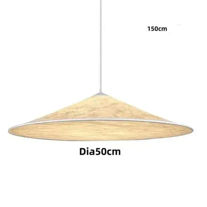 Eclairage suspension Suspension chapeau blanc 50CM / LUMIÈRE FROIDE