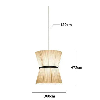 Eclairage suspension Suspension design japonaise en tissu 60 CM / LUMIÈRE FROIDE
