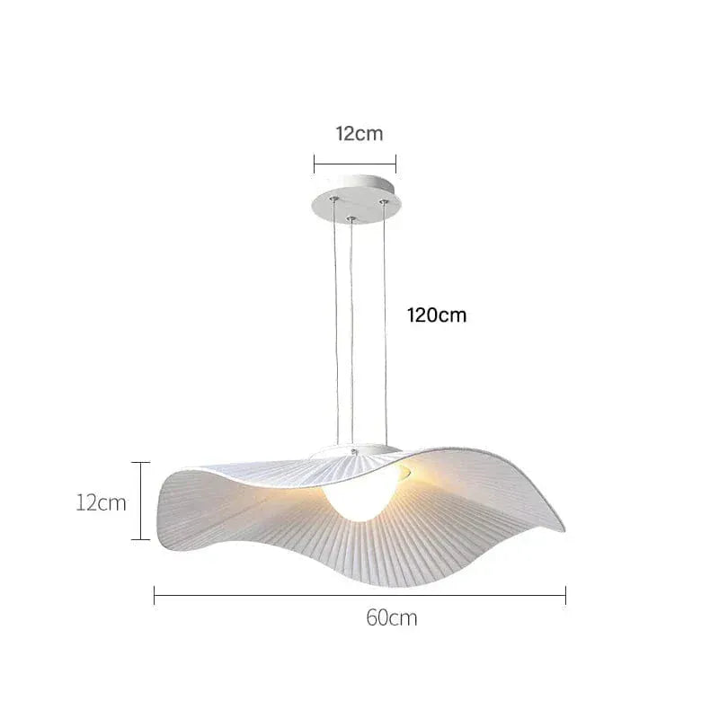 Eclairage suspension Suspension blanche art-déco 60 CM
