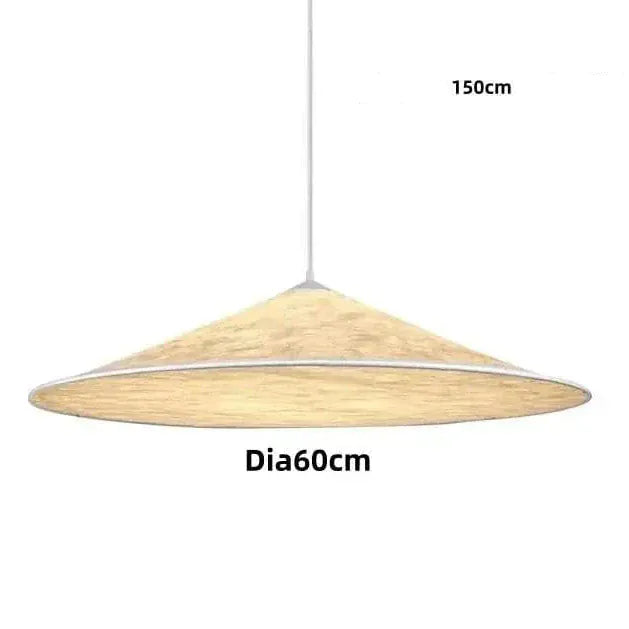 Eclairage suspension Suspension chapeau blanc 60CM / LUMIÈRE FROIDE