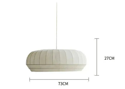 Eclairage suspension Suspension en tissu au design Japandi 73X27CM / LUMIÈRE FROIDE 6000k