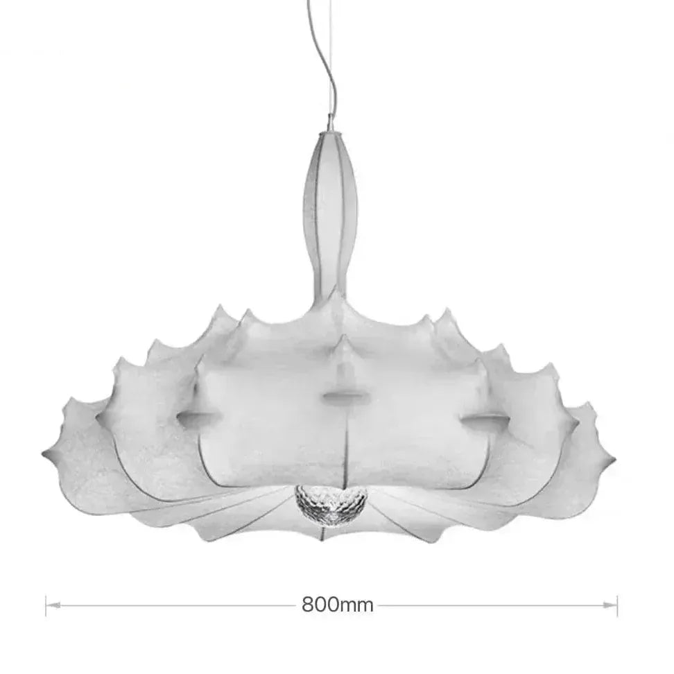 Eclairage suspension Suspension en tissu chandelier 80 CM / LUMIÈRE CHAUDE