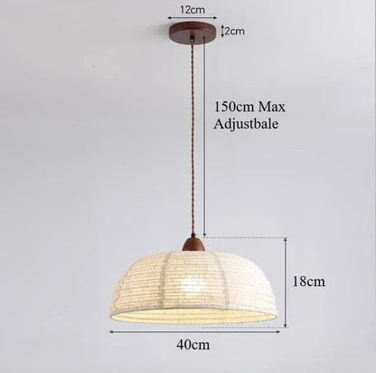 Eclairage suspension Suspension tissu style ancien A 40x18 CM