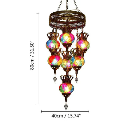 Eclairage suspension Suspension orientale tête multiple A / LUMIÈRE FROIDE