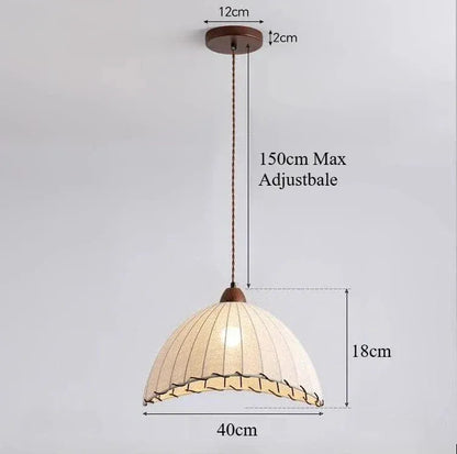 Eclairage suspension Suspension tissu style ancien B 25x20 CM